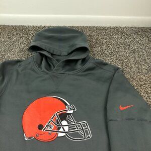 Cleveland Browns Hoodie Nike On Field Therma Fit Sweatshirt Mens Small Youth XL